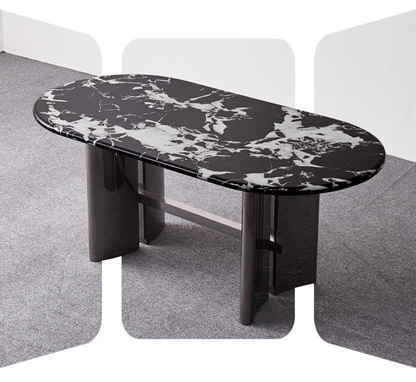 Meroy Dining Table, Marble