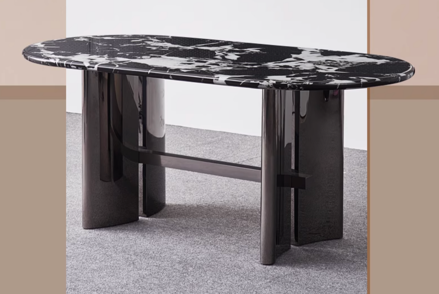 Meroy Dining Table, Marble