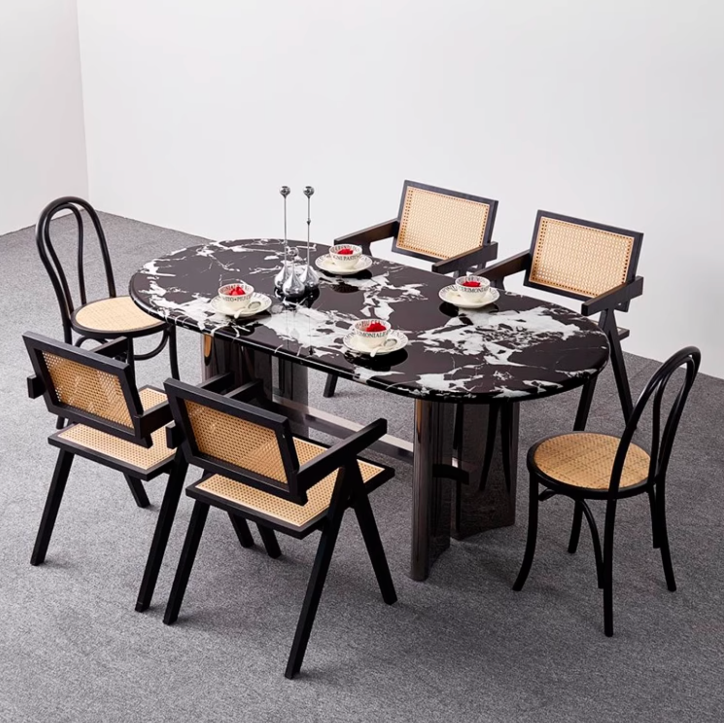 Meroy Dining Table, Marble