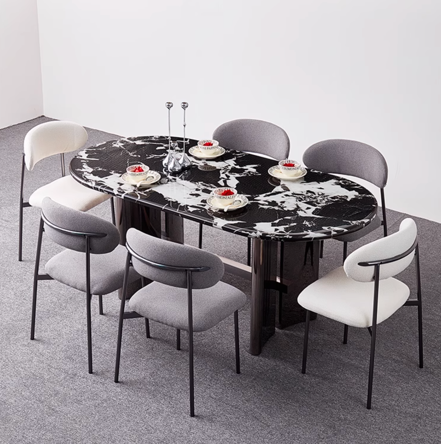 Meroy Dining Table, Marble