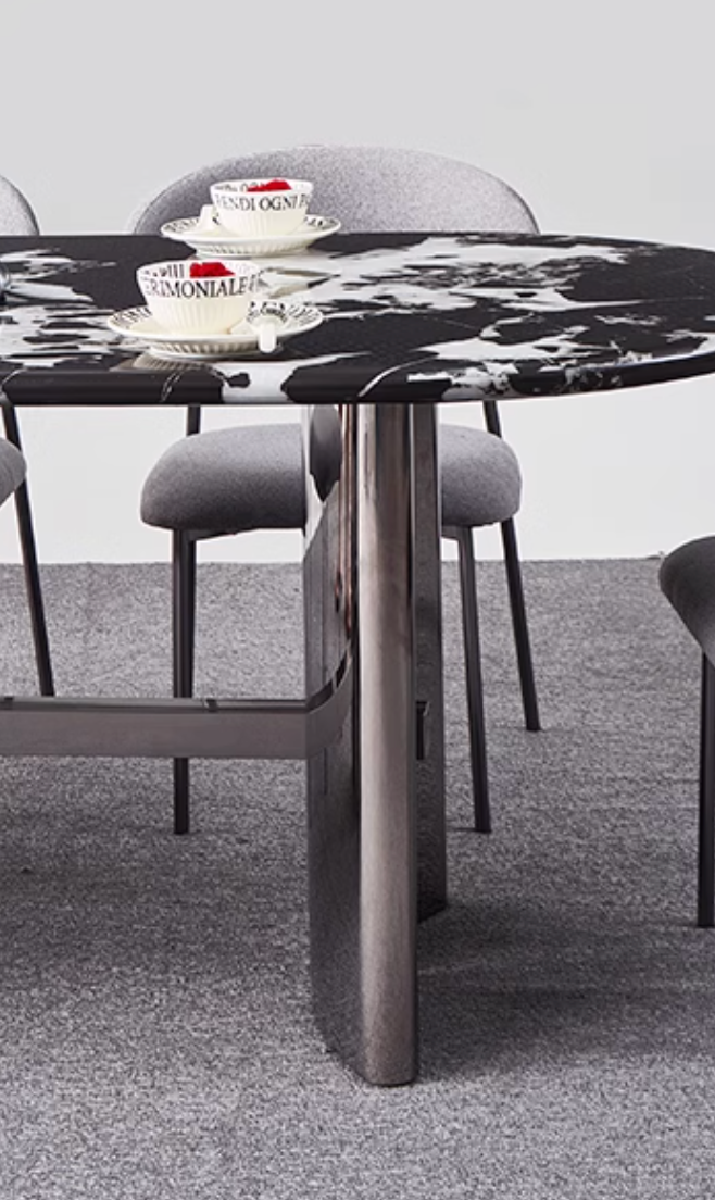 Meroy Dining Table, Marble