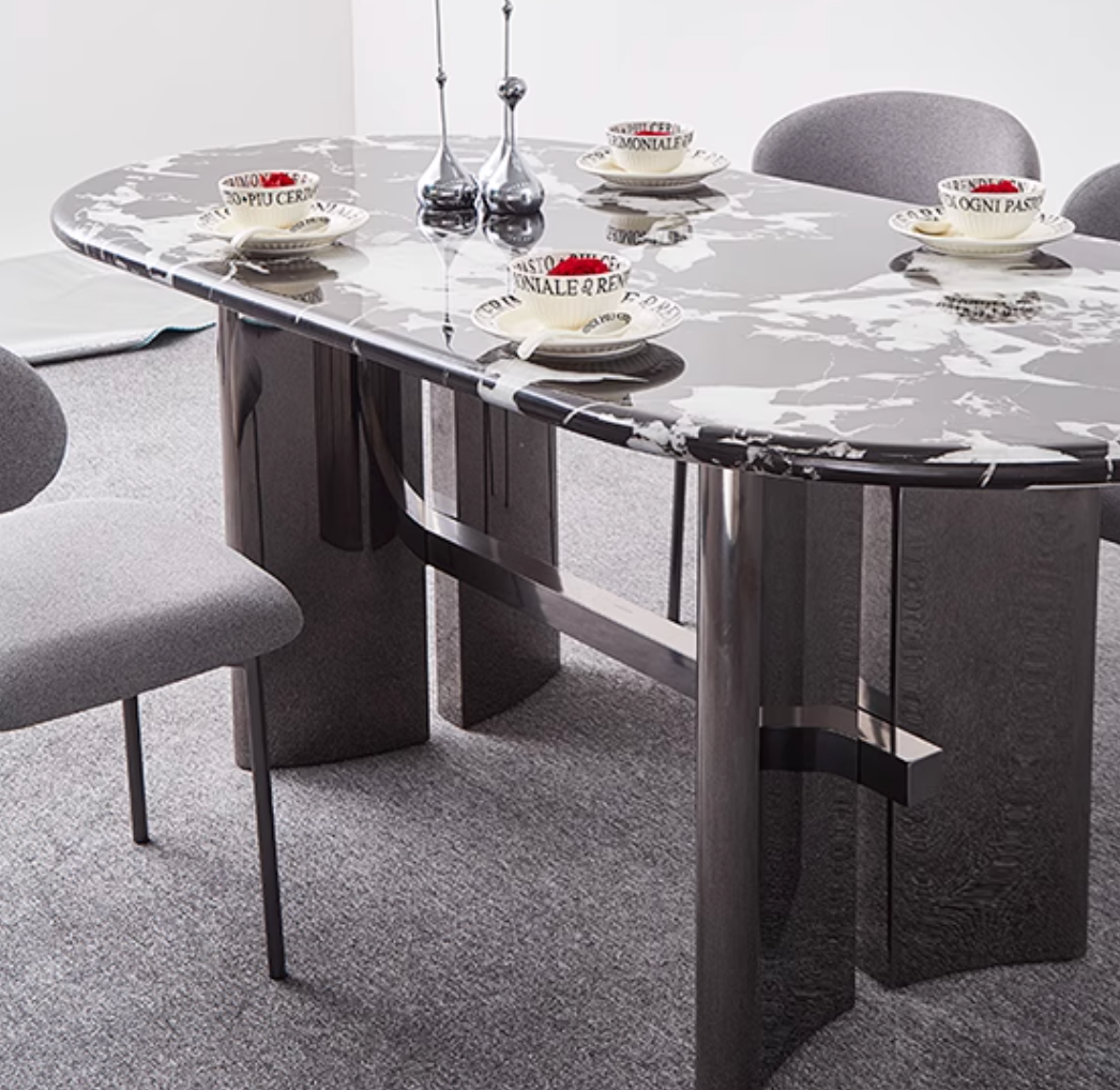 Meroy Dining Table, Marble