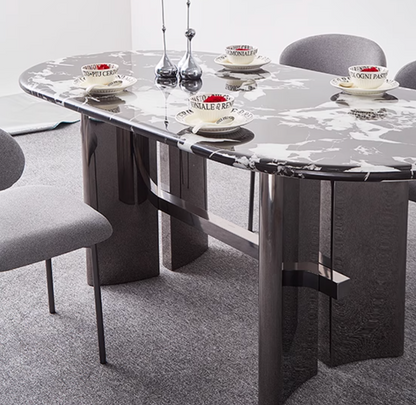 Meroy Dining Table, Marble