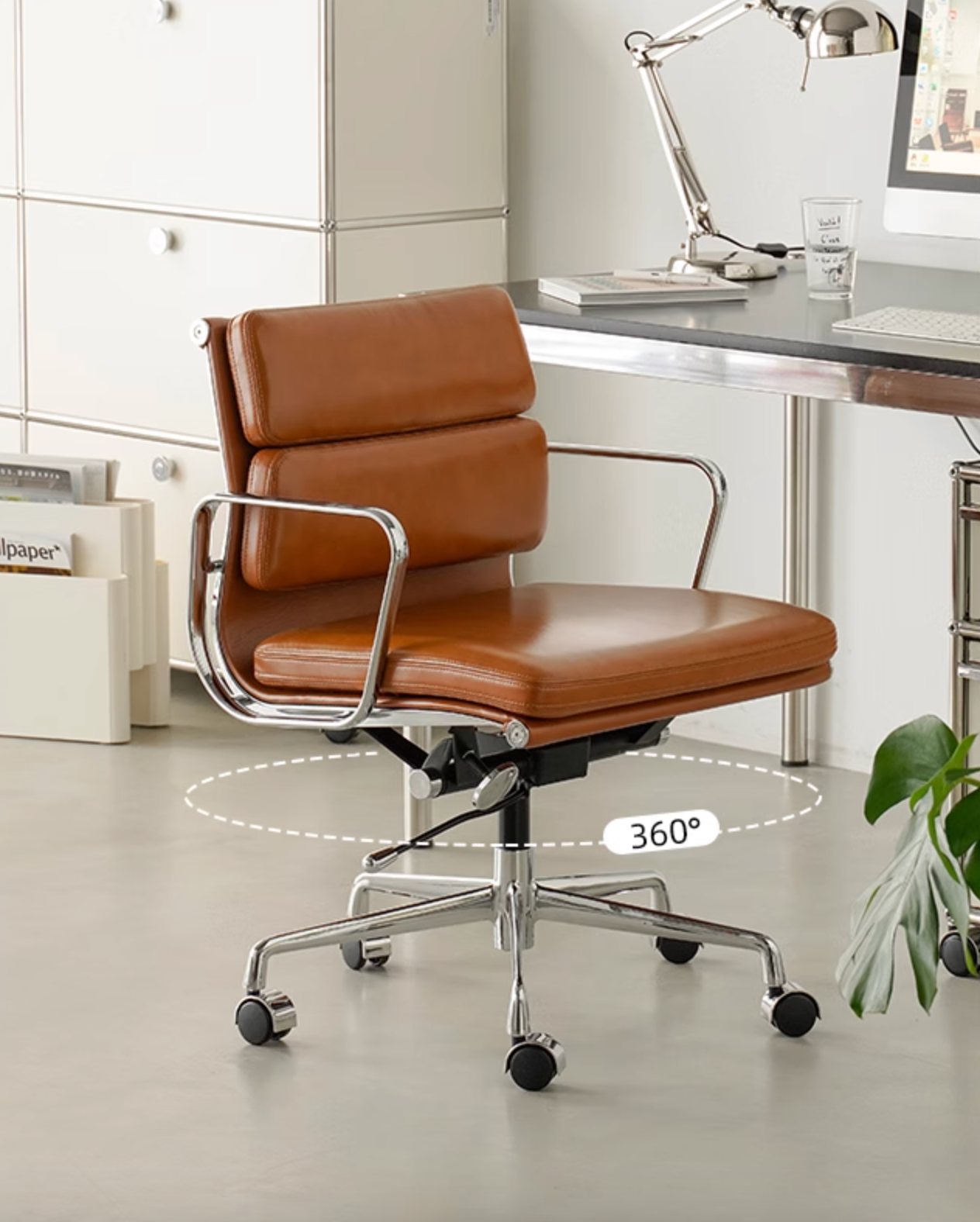 Marley Office Chair With Swivel, Height Adjustable