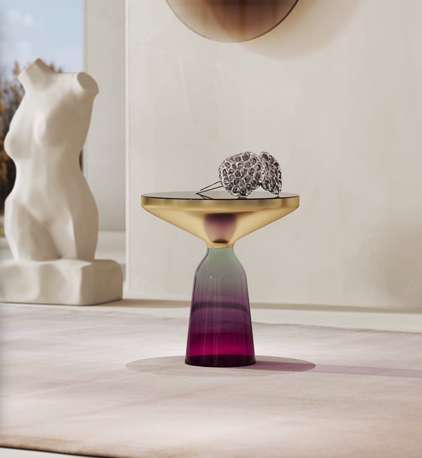 Aalto Coffee Table, Tempered Glass