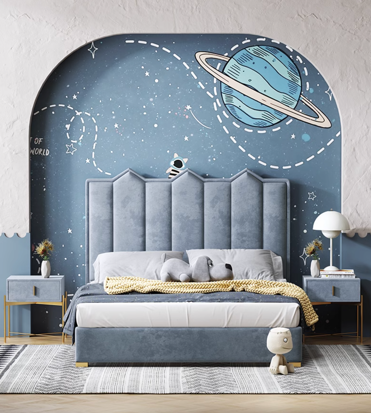 Baber Style King Size / Super King Size Bed, Velvet