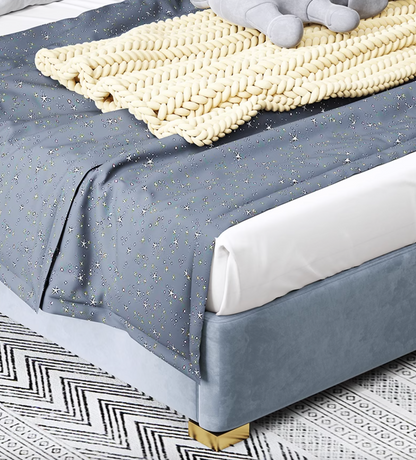 Baber Style King Size / Super King Size Bed, Velvet