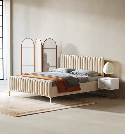 Babbie King Size / Super King Size Bed, Velvet