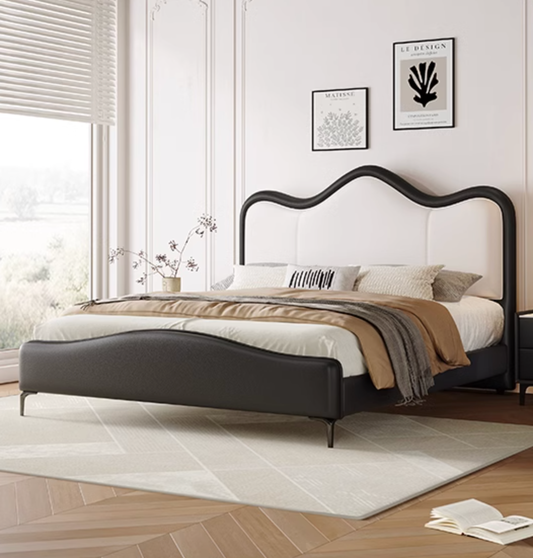 Badham King Size / Super King Size Bed, Leather