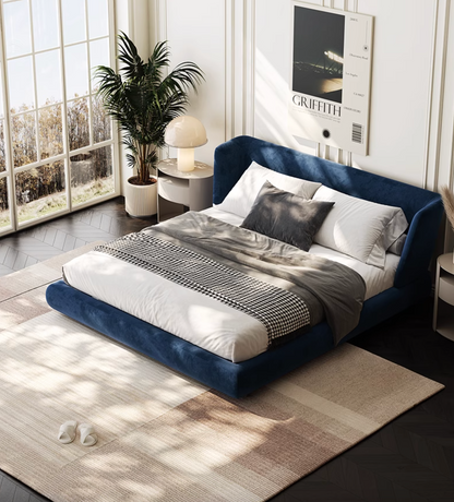 Baffin Super King Size Bed, Velvet