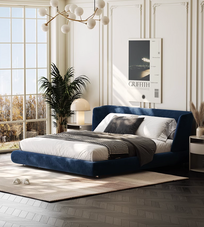 Baffin Super King Size Bed, Velvet