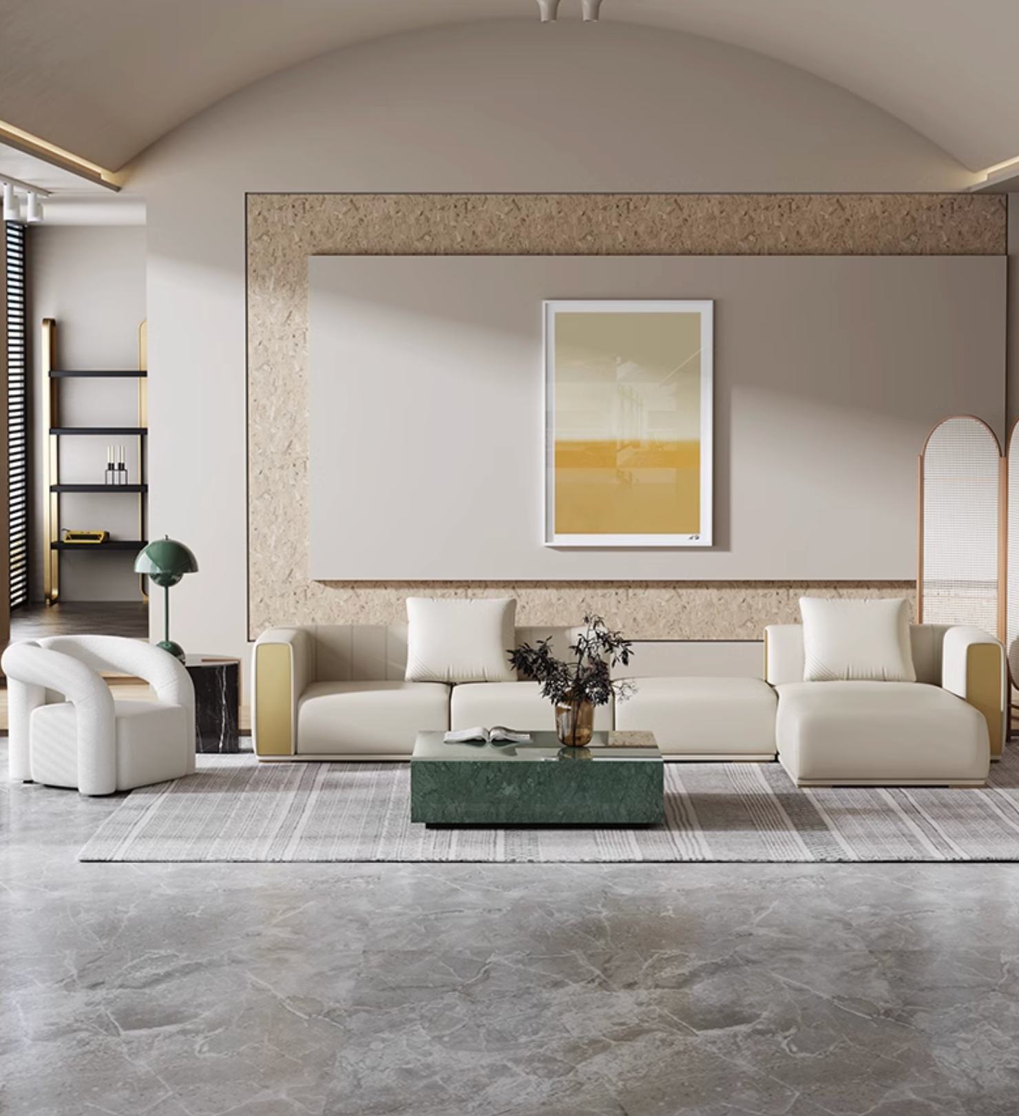 Daly Three Seater Sofa, Real Leather-DC Concept-DC Concept