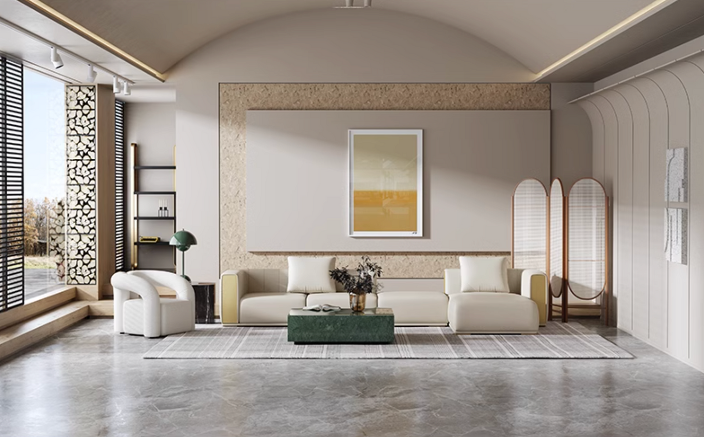 Daly Three Seater Sofa, Real Leather-DC Concept-DC Concept