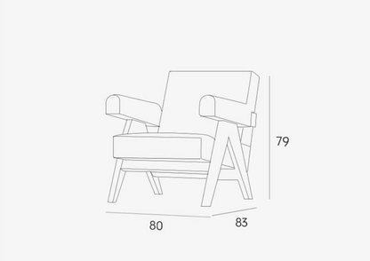 Deirdre Armchair, Leather