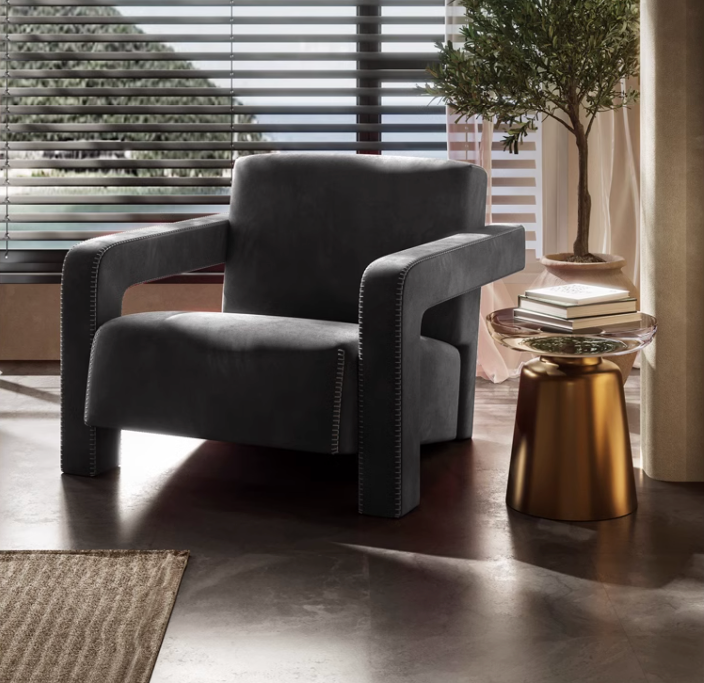 Desmond Armchair, Velvet