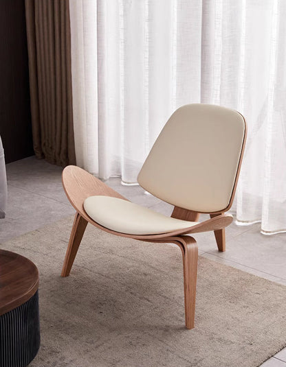 Hans Wegner CH07 Shell Chair, White & Oak