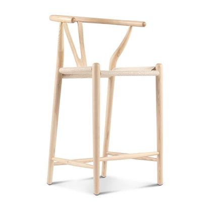 Wishbone Bar Stool Walnut｜ DC Concept