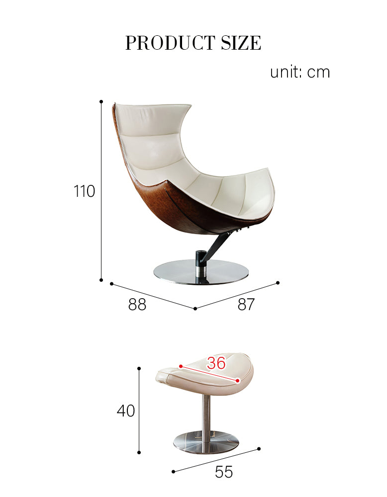 Lobster Lounge Chair, White