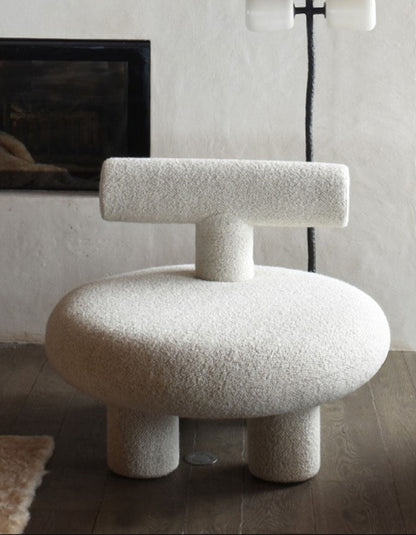 T Shapte Sheep Armchair, Cashmere wool｜ DC Concept