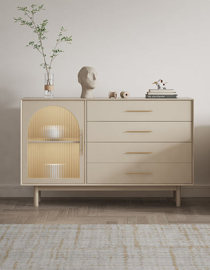 Clear Single Door Sideboard, Four Layers｜ DC Concept