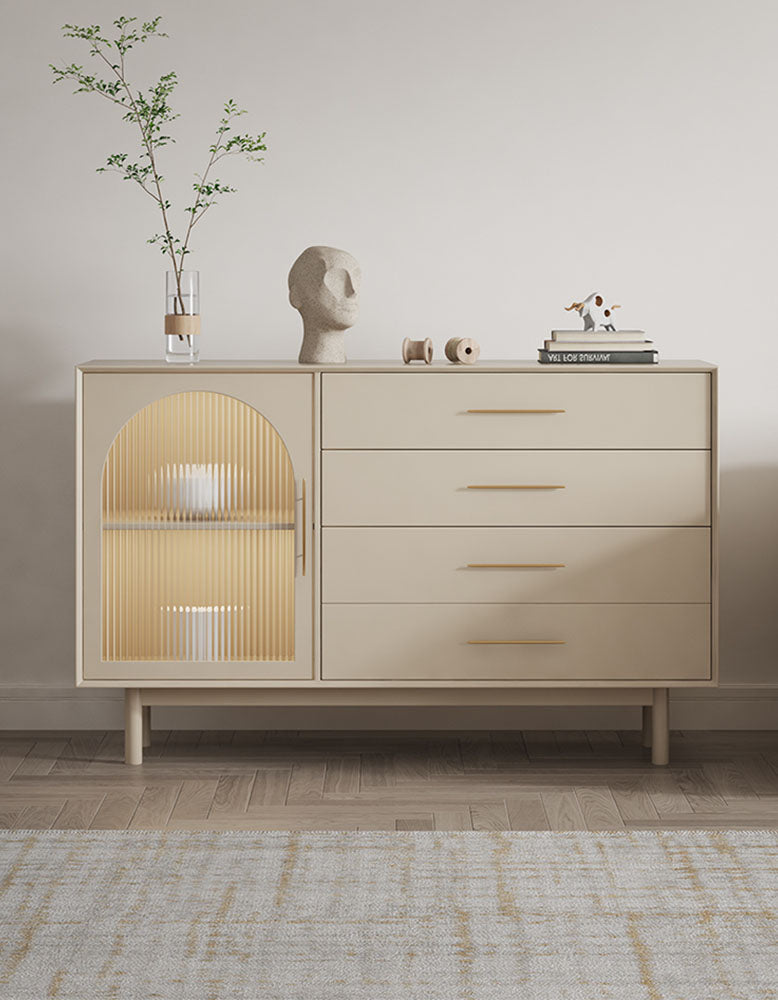 Clear Single Door Sideboard, Four Layers-DC Concept-DC Concept
