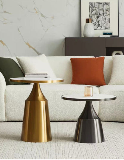 Modern Coffee Table Set, Gold & Black｜ DC Concept