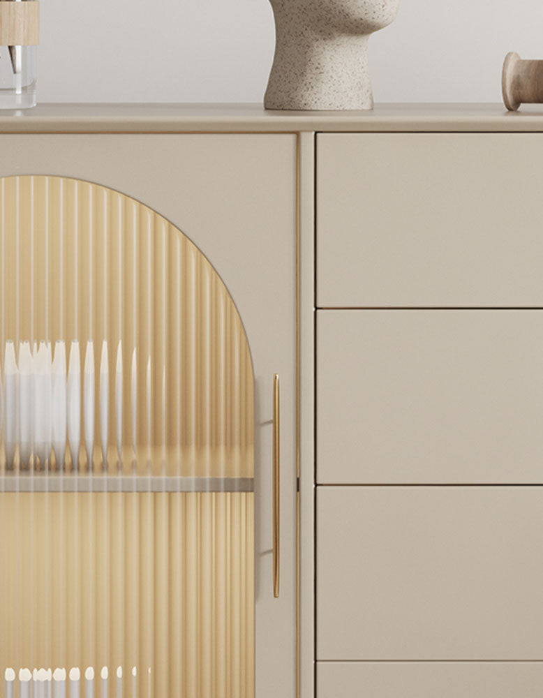 Clear Single Door Sideboard, Four Layers-DC Concept-DC Concept