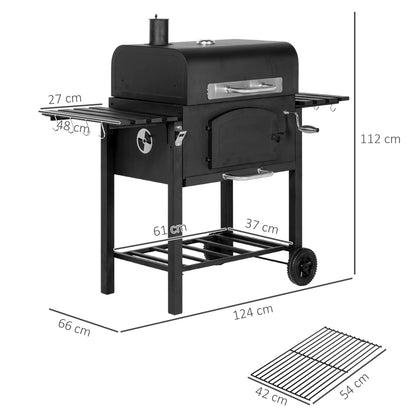 Outsunny Charcoal BBQ Grill and Smoker