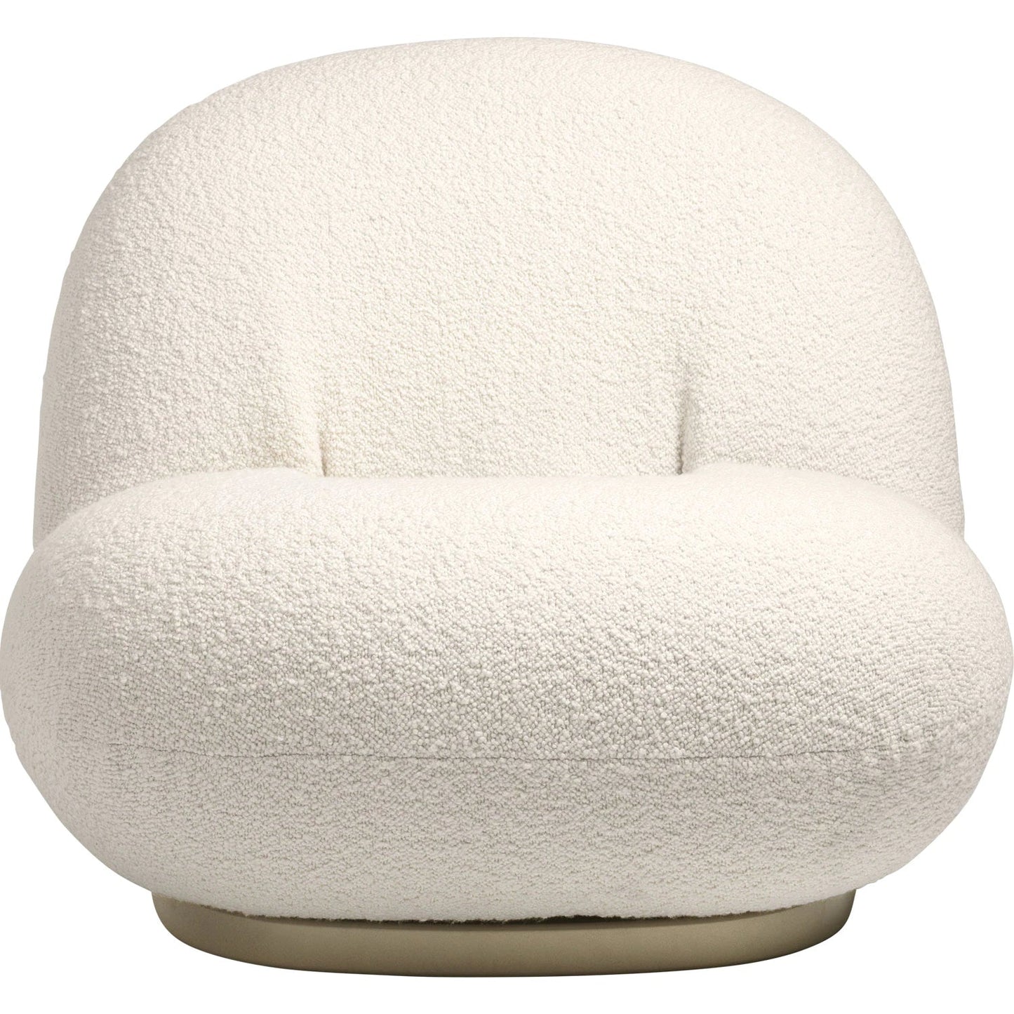 Classic Boucle Pacha Lounge Chair, Gold Base｜ DC Concept