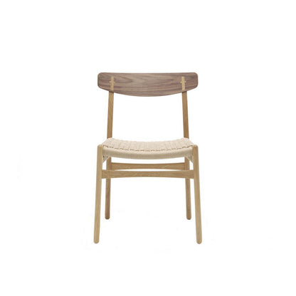 Classical Hans.W CH01 Rattan Dining Chair, Dark Oak｜ DC Concept