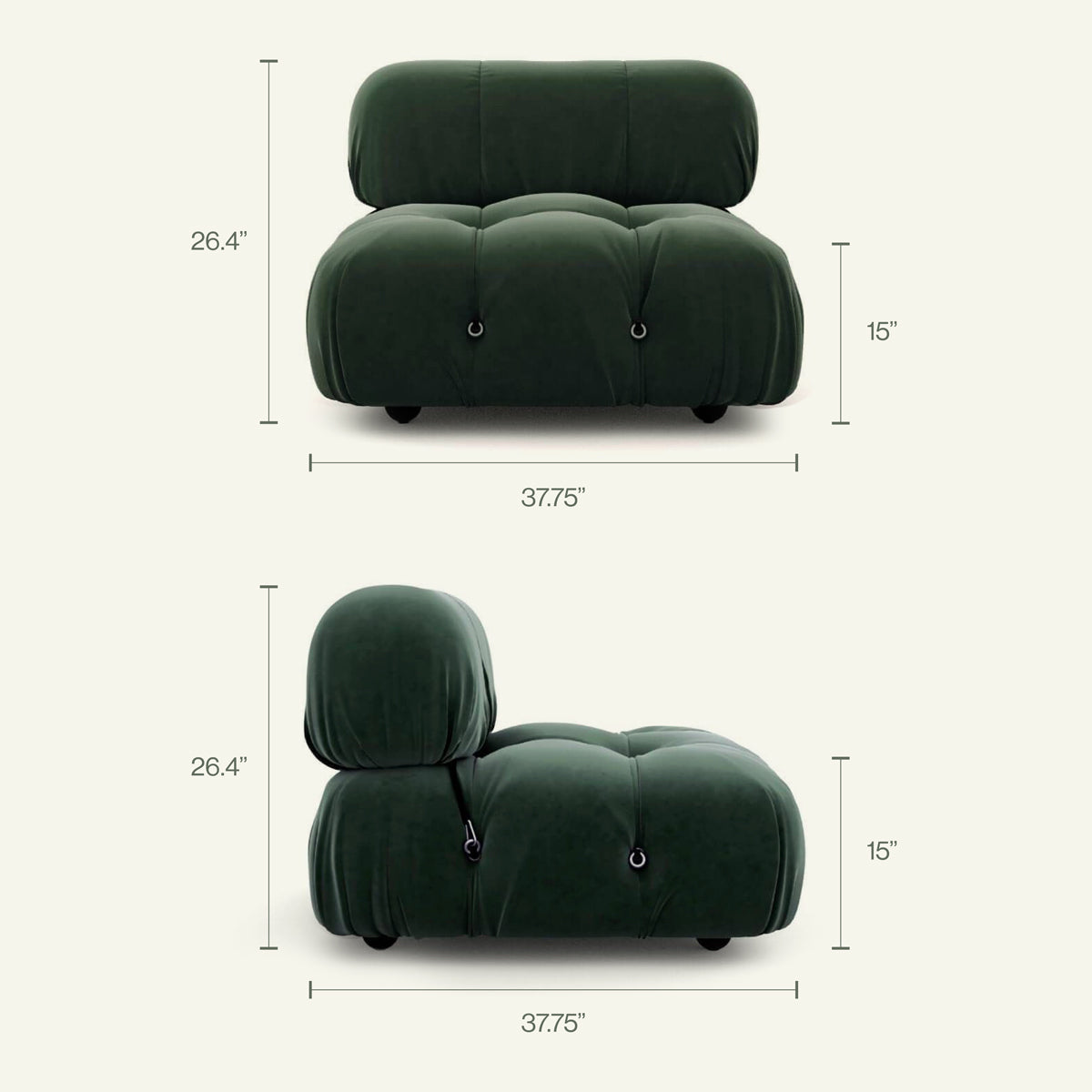 M. Bellini Camaleonda Sofa | Middle Module｜ DC Concept