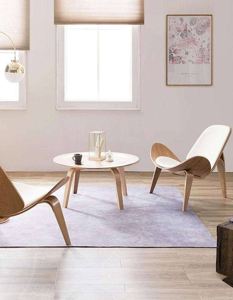 Hans Wegner Hans CH07 Shell Chair, White & Ash｜ DC Concept
