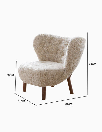 Classical Little Fitz Lounge Chair, Short Hair｜ DC Concept