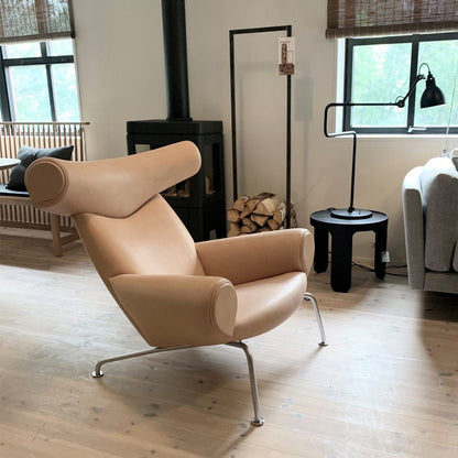 Ox Horns Armchair, Genuine Leather, Brown｜ DC Concept